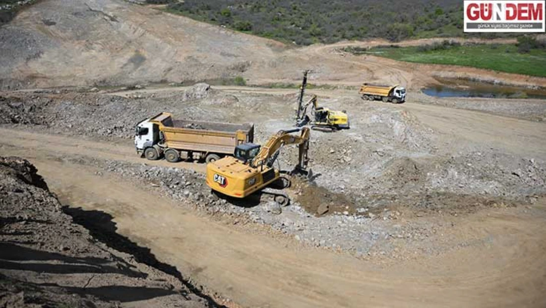 Çömlekköy Barajı'nın yapım çalışmaları sürüyor