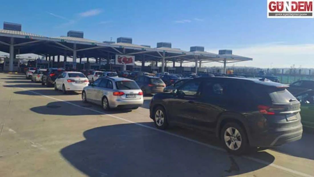 Kapıkule’de yılbaşı yoğunluğu yaşanıyor