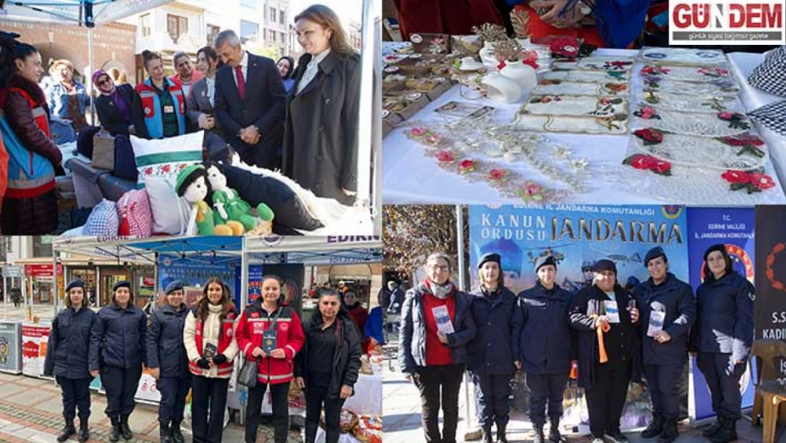 Saraçlar Caddesi’nde 25 Kasım İçin Güçlü Mesaj: “Şiddete Karşı Birlikte Mücadele”