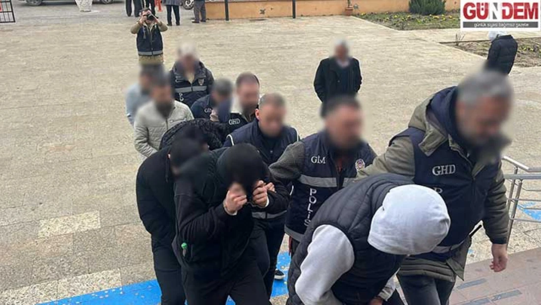 Suç örgütü soruşturmasında 6 şüpheli tutuklandı