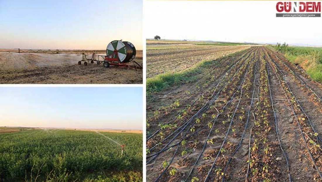 Sulama imkanı artan köylerde yılda iki ürün alınmaya başladı