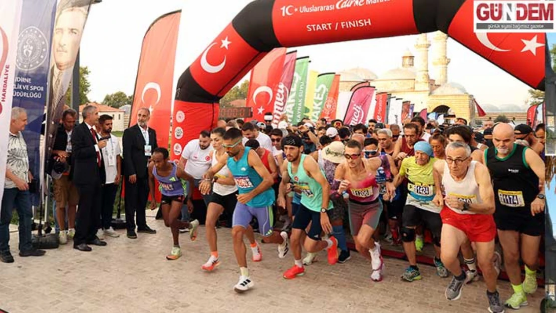 10. Uluslararası Edirne Maratonu 'Zafer' temasıyla koşuldu