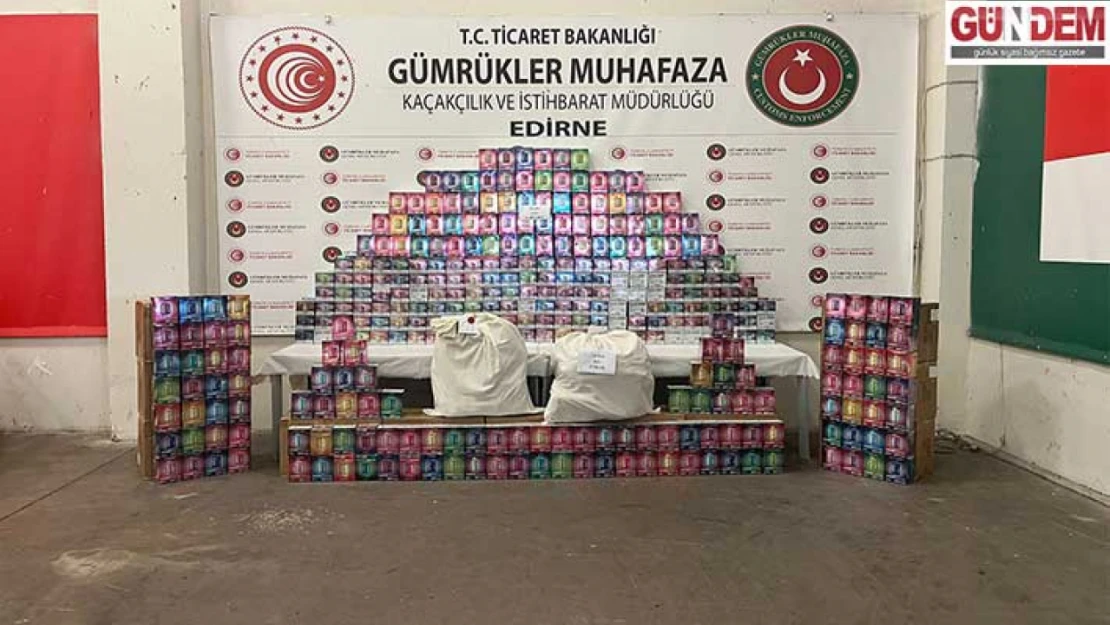 20 bin elektronik sigara ve 29 kilo esrar ele geçirildi