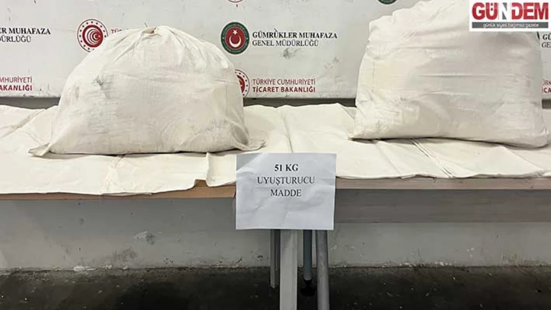 51 kilogram sentetik uyuşturucu ele geçirildi