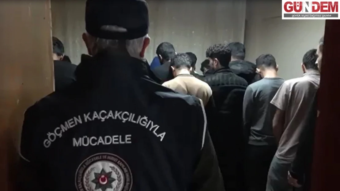 7 adreste 91 düzensiz göçmen yakalandı