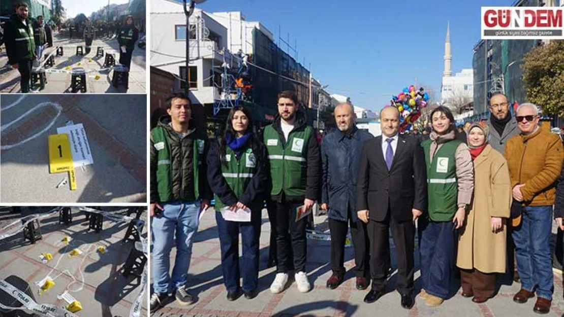 Yeşilay, Sigaranın zararlarına 'olay yeri' konseptiyle dikkat çekti