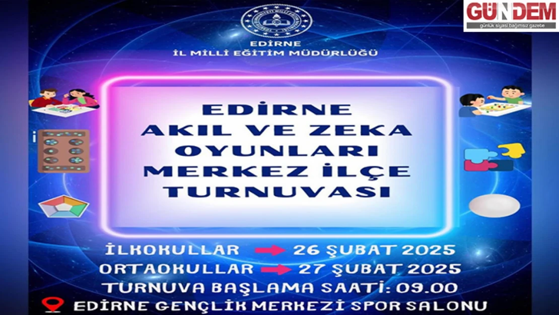 Akıl ve Zekâ Oyunları Turnuvası Heyecanı Başlıyor