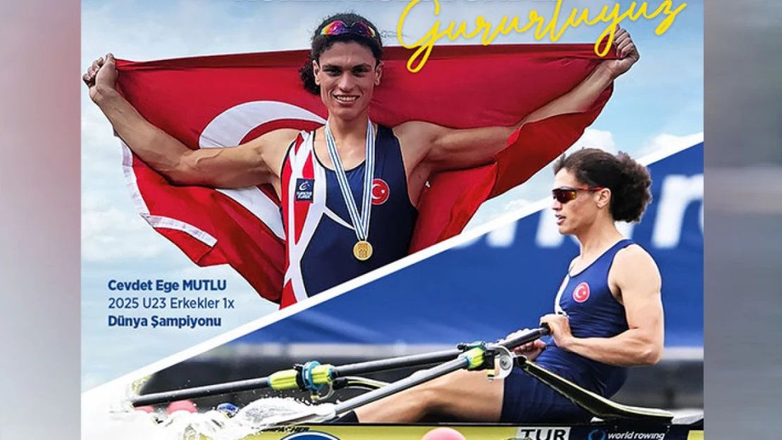 Altın madalyalı şampiyon TED Edirne Kürek Kulübü'nde