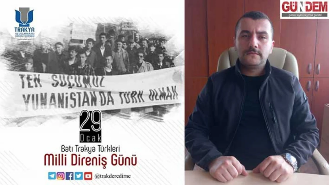 Altun, 'Bu tarihi gün 'Milli direniş Günü' olarak anılıyor'