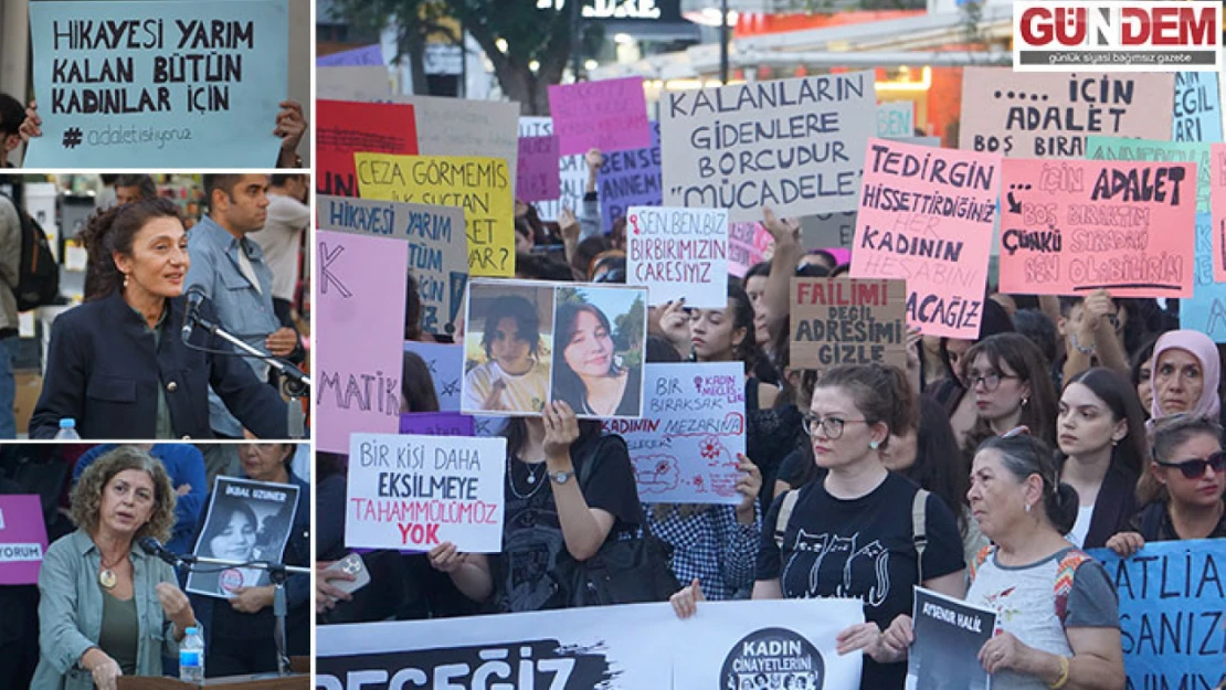 Artan kadın cinayetlerine tepki gösterdiler