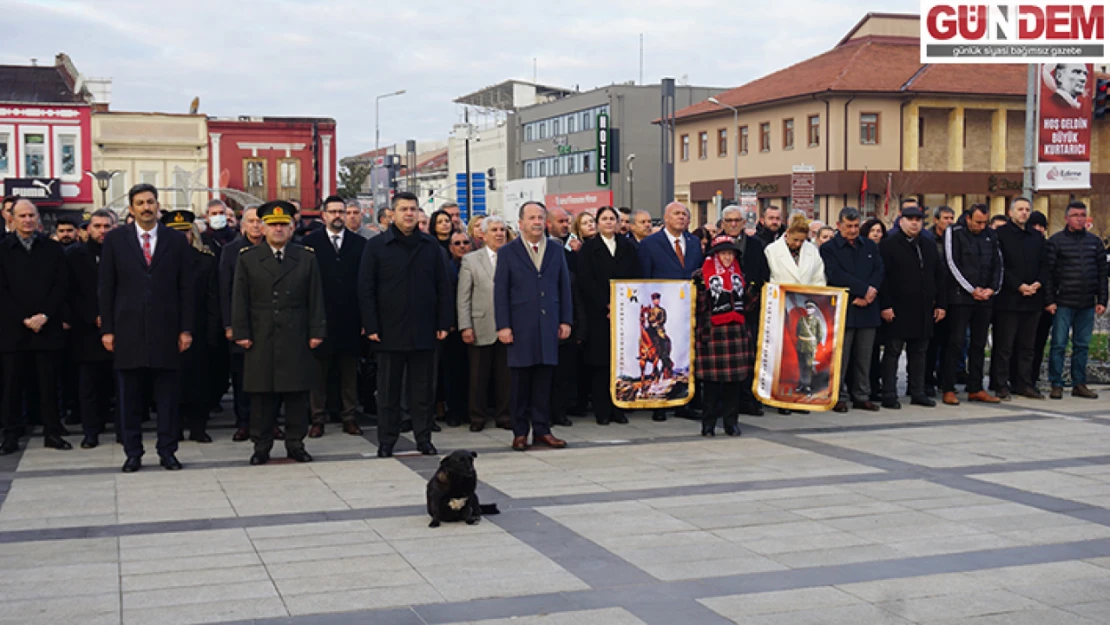 Atatürk'ün Edirne'ye gelişinin 92'inci yıl dönümü törenle kutlandı