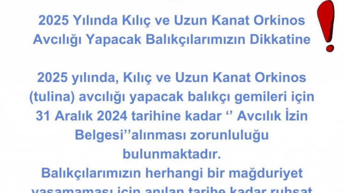 Balık Avcılığı İçin Belge Zorunluluğu Geliyor