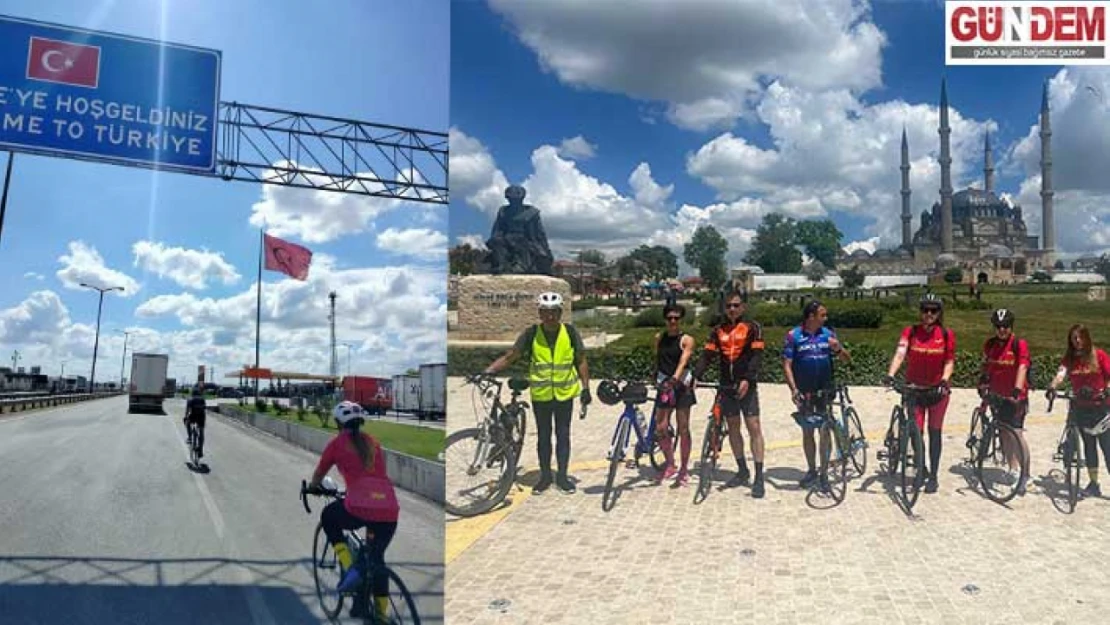 Balkanlardan Edirne'ye vefa pedalı
