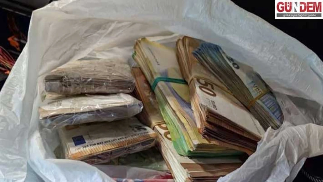 Beyan edilmeyen 55 bin avro ele geçirildi