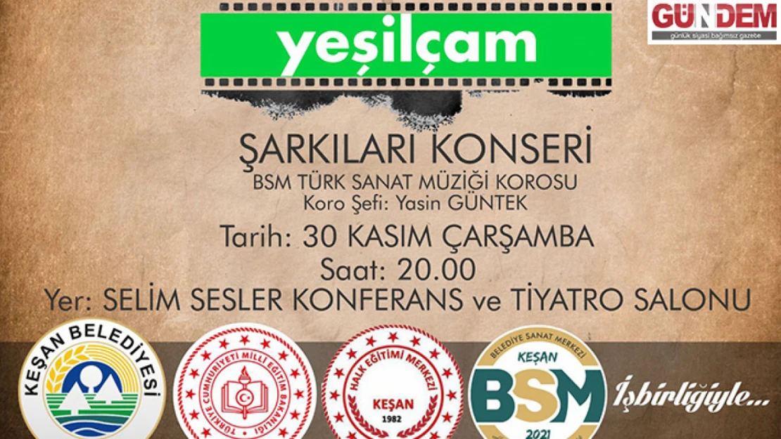 BSM'den Yeşilçam Şarkıları Konseri