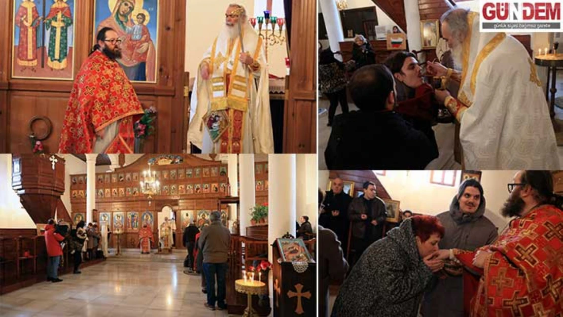 Bulgar Ortodoks Kilisesi'nde Noel ayini yapıldı