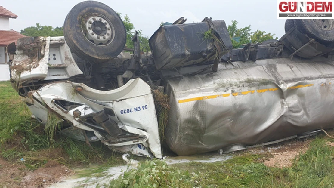 Çarpışma sonucu meydana gelen trafik kazasında bir kişi yaralandı.