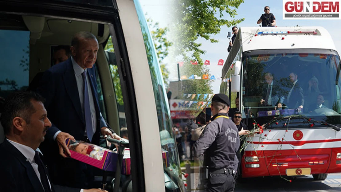 Cumhurbaşkanı Erdoğan Edirne'de karanfille karşılandı