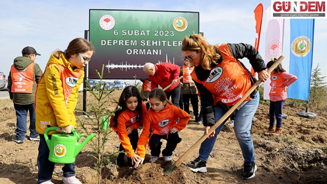 Depremde hayatını kaybedenler için Trakya'da hatıra ormanları oluşturuldu