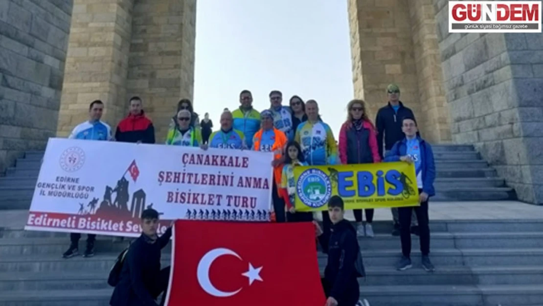 EBİS'li Bisikletçilerden 14'üncü Çanakkale Zaferi Turu