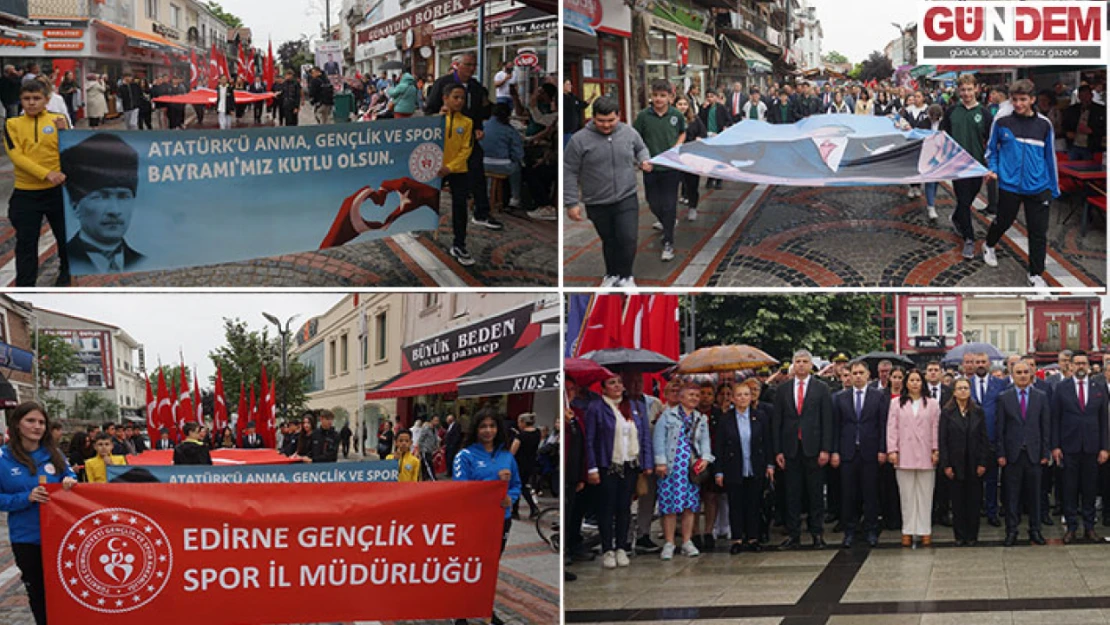 Edirne'de 19 Mayıs Coşkusu