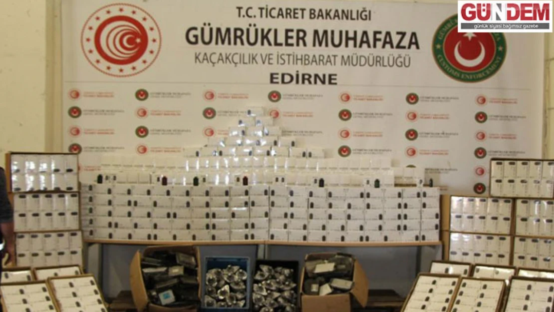 Edirne'de 2024'te milyonlarca liralık kaçak eşya ele geçirildi