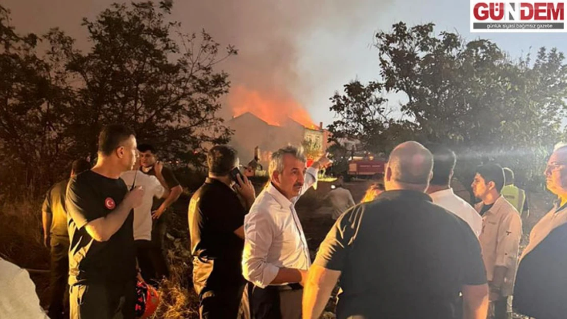 Edirne'de çıkan orman yangınına müdahale ediliyor