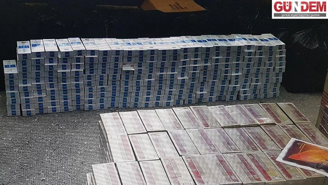 Edirne'de çok miktarda gümrük kaçağı sigara ve tütün ürünü ele geçirildi