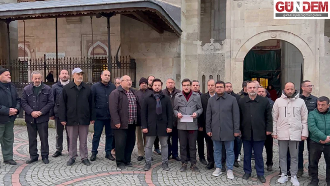 Edirne'de İsveç'te Kur'an-ı Kerim yakılmasına tepki