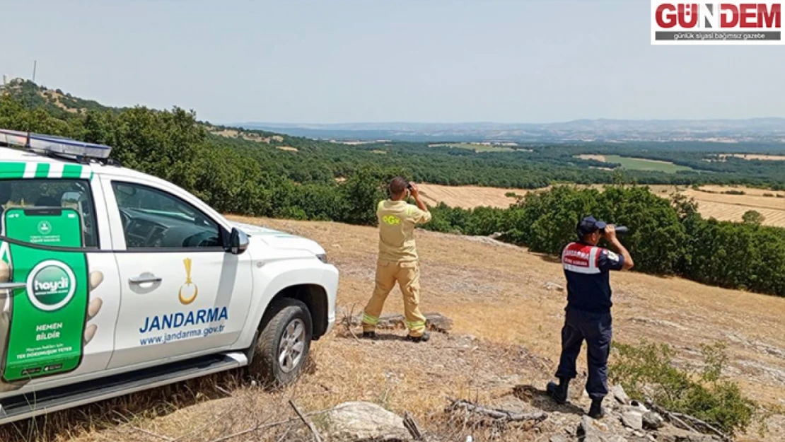 Edirne'de jandarma, orman yangınlarına karşı denetimlerini artırdı