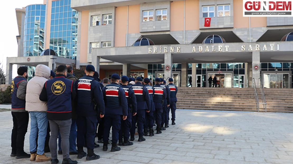 Edirne'de köy arazisinin satışıyla ilgili eski muhtarın da olduğu 10 kişiye gözaltı