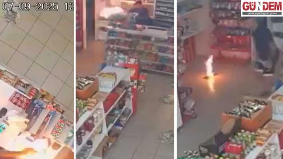 Edirne'de markette çakmak gazı paniği