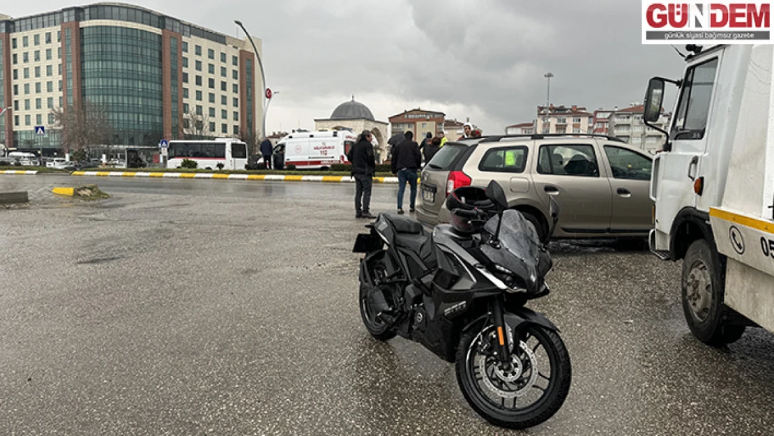 Edirne'de motosiklet kazası