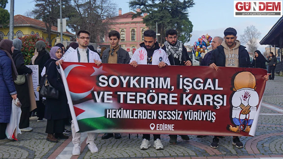 Edirne'de sessiz yürüyüşün 16'ncısı gerçekleştirildi