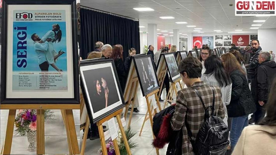 Edirne'de 'Şiirden Fotoğrafa' Sergisi Sanatseverlerle Buluştu