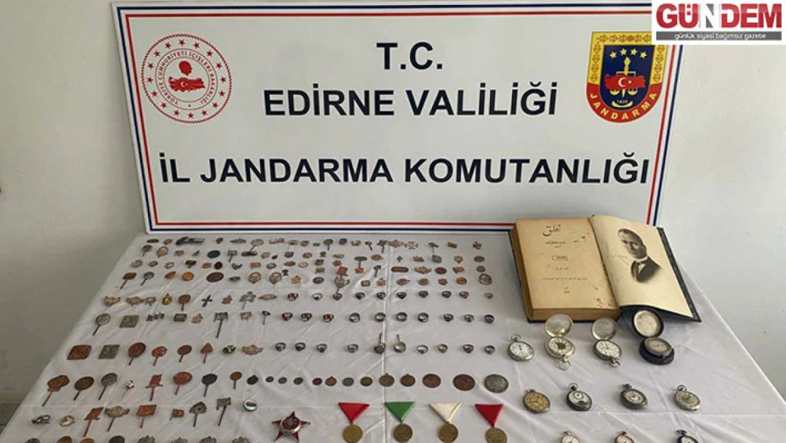 Edirne'de tarihi eser kaçakçılığı operasyonunda bir şüpheli yakalandı