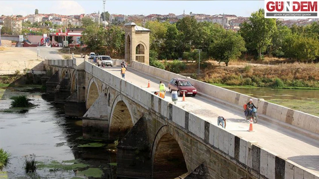 Edirne'de Tunca Köprüsü hızlı tren çalışmaları nedeniyle 5 gün trafiğe kapatılacak