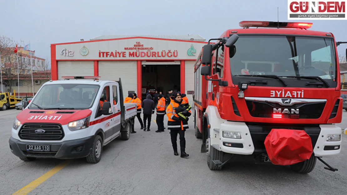 Edirne'den Deprem Bölgesine Destek