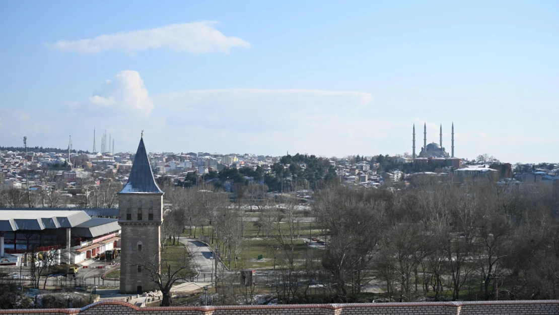 Edirne Sarayı Cihannüma Kasrı'ndan 200 yıl sonra Selimiye Camisi izlendi