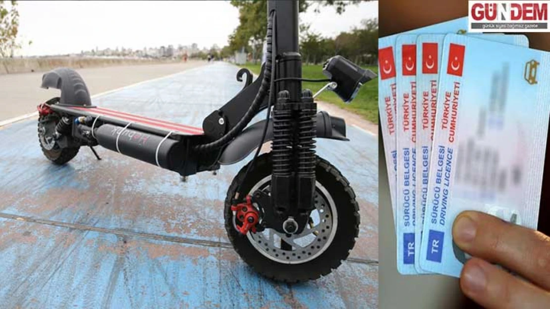 Elektrikli scooterlar için ehliyet şartı