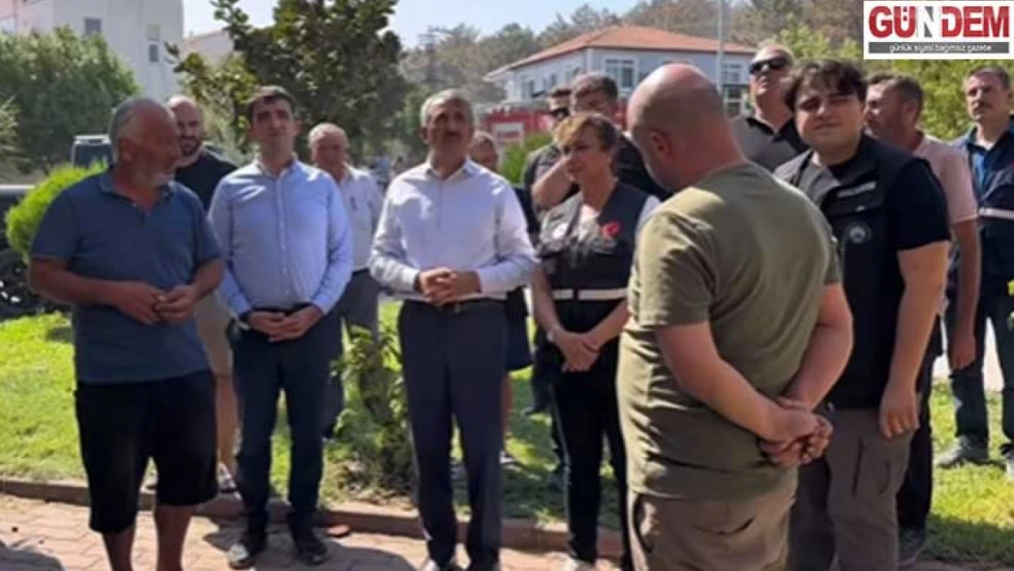 Enez'de yangın sonrası hasar tespit çalışmaları sürüyor