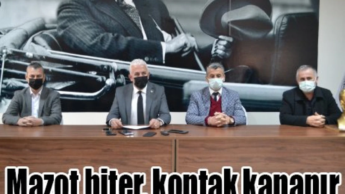 Mazot biter, kontak kapanır