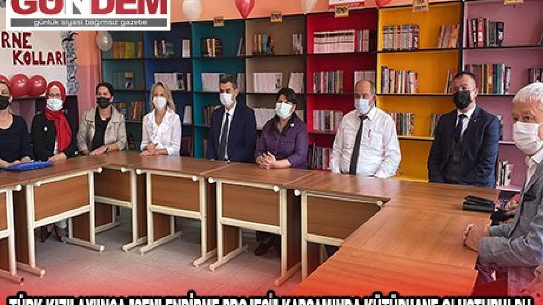 Türk Kızılay'ınca 'Şenlendirme Projesi' kapsamında kütüphane oluşturuldu