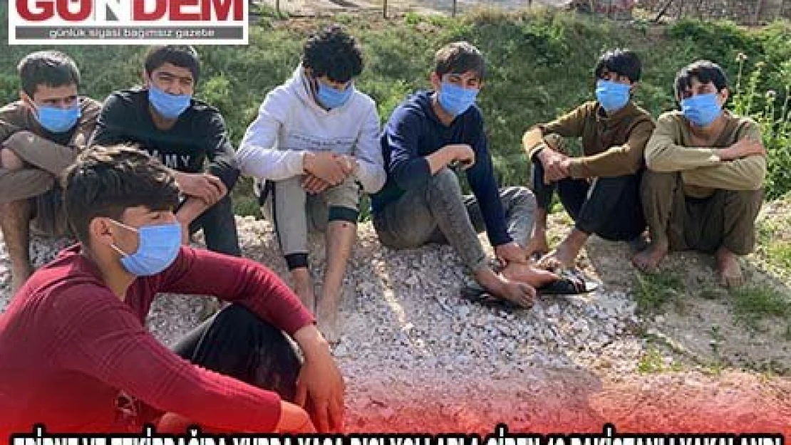 Edirne ve Tekirdağ'da yurda yasa dışı yollarla giren 19 Pakistanlı yakalandı