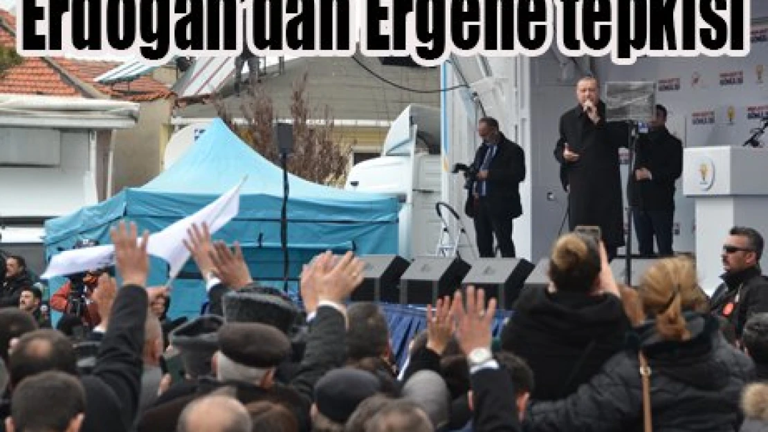 Erdoğan'dan Ergene tepkisi