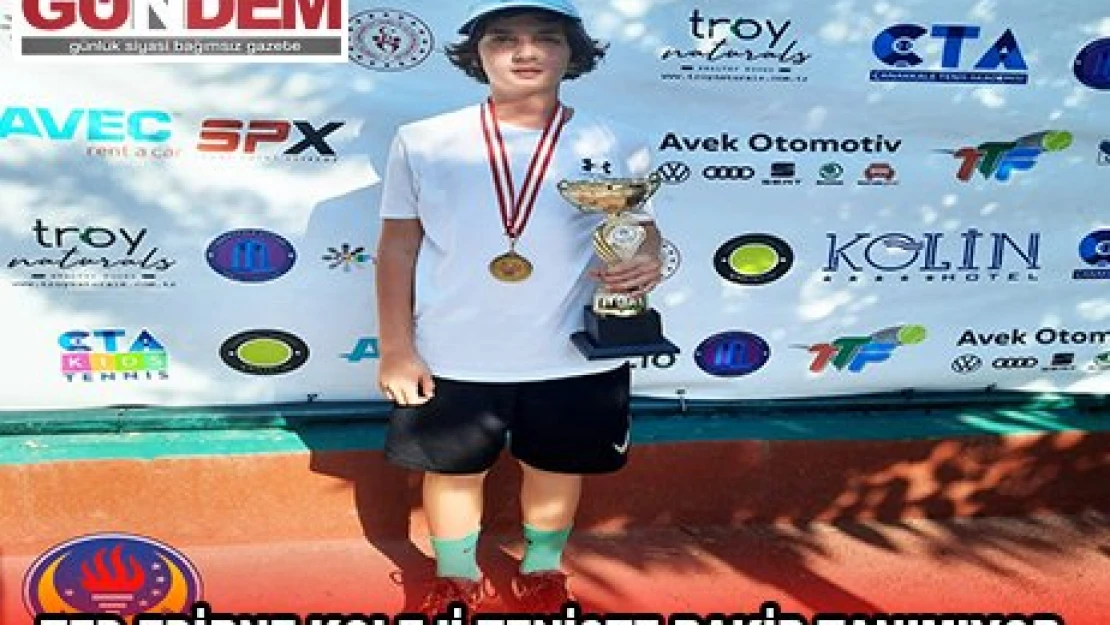 TED EDİRNE KOLEJİ TENİSTE RAKİP TANIMIYOR