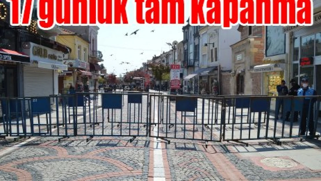 17 günlük tam kapanma
