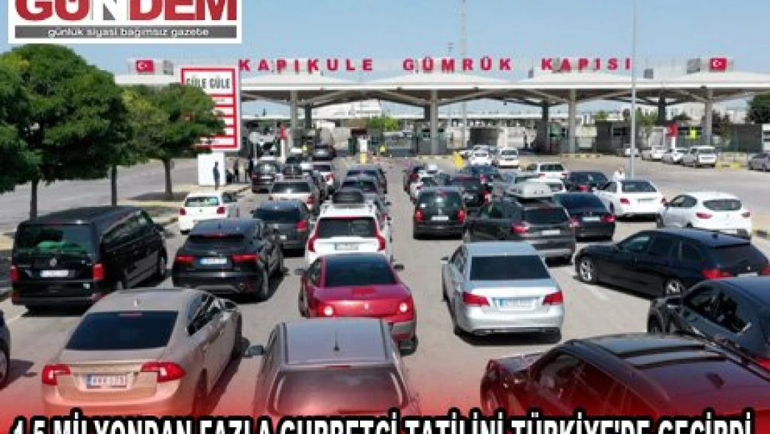  1,5 milyondan fazla gurbetçi tatilini Türkiye'de geçirdi