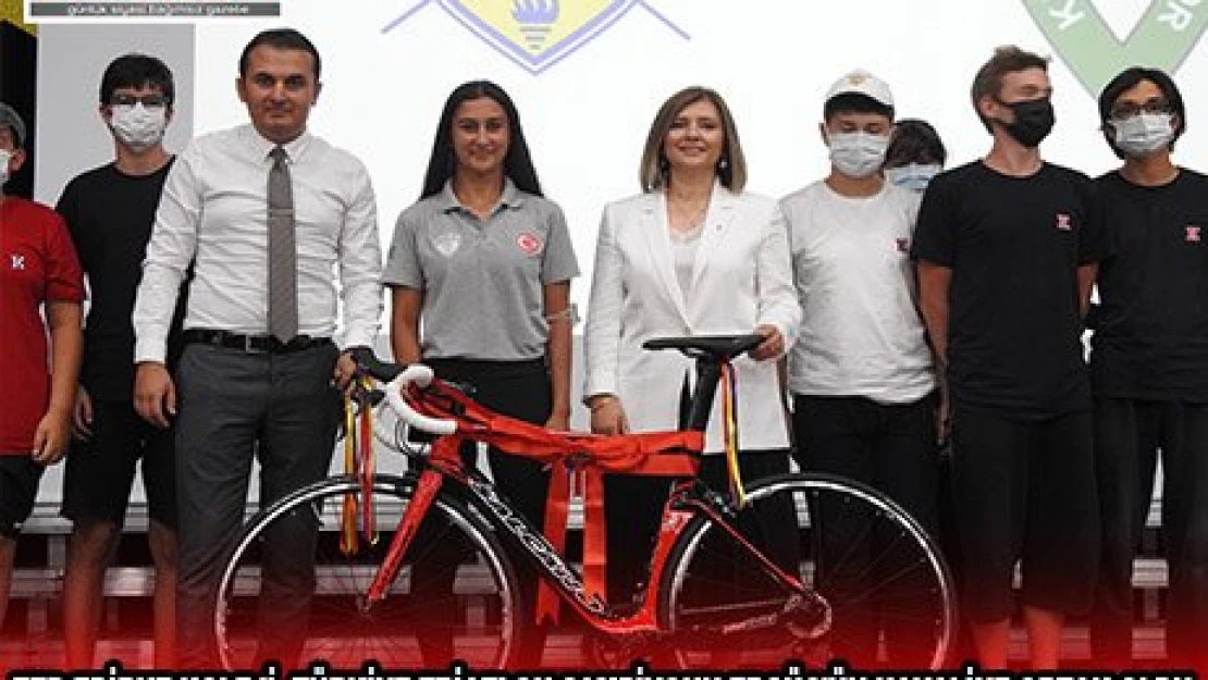 TED EDİRNE KOLEJİ, TÜRKİYE TRİATLON ŞAMPİYONU ERGÜÇ'ÜN HAYALİNE ORTAK OLDU