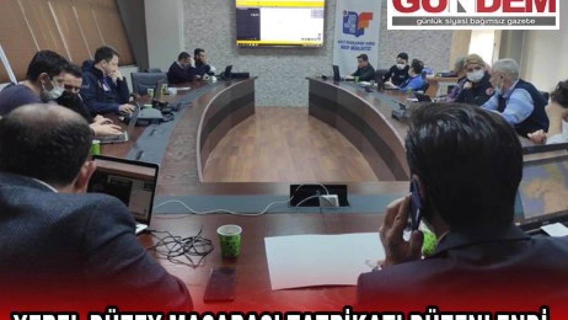 YEREL DÜZEY MASABAŞI TATBİKATI DÜZENLENDİ